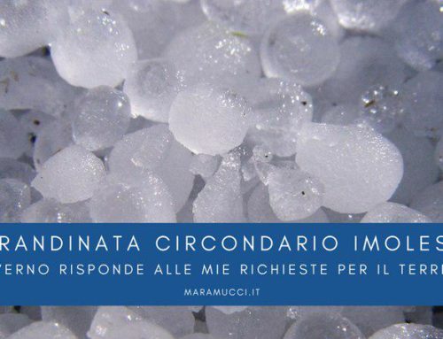 Grandinata circondario imolese: il governo risponde alle mie richieste per il territorio